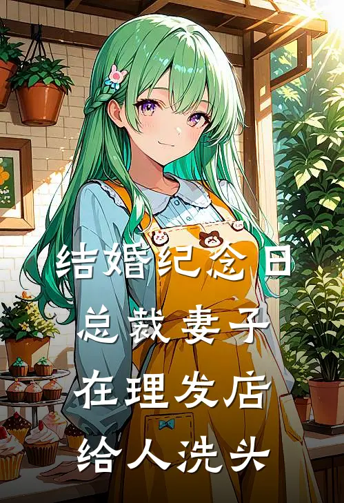 结婚纪念日，总裁妻子在理发店给人洗头